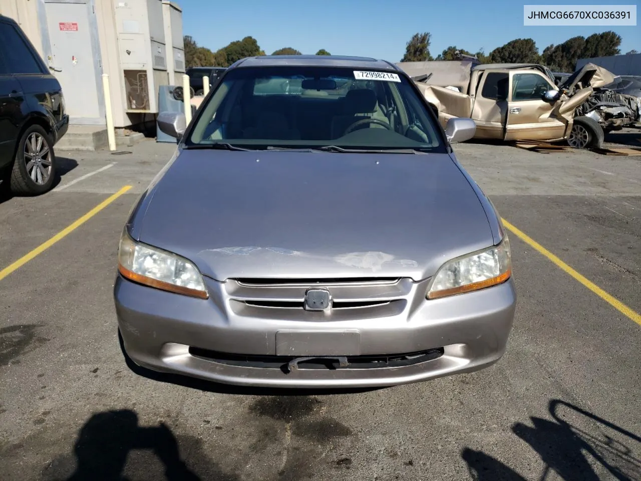 1999 Honda Accord Ex VIN: JHMCG6670XC036391 Lot: 72998214