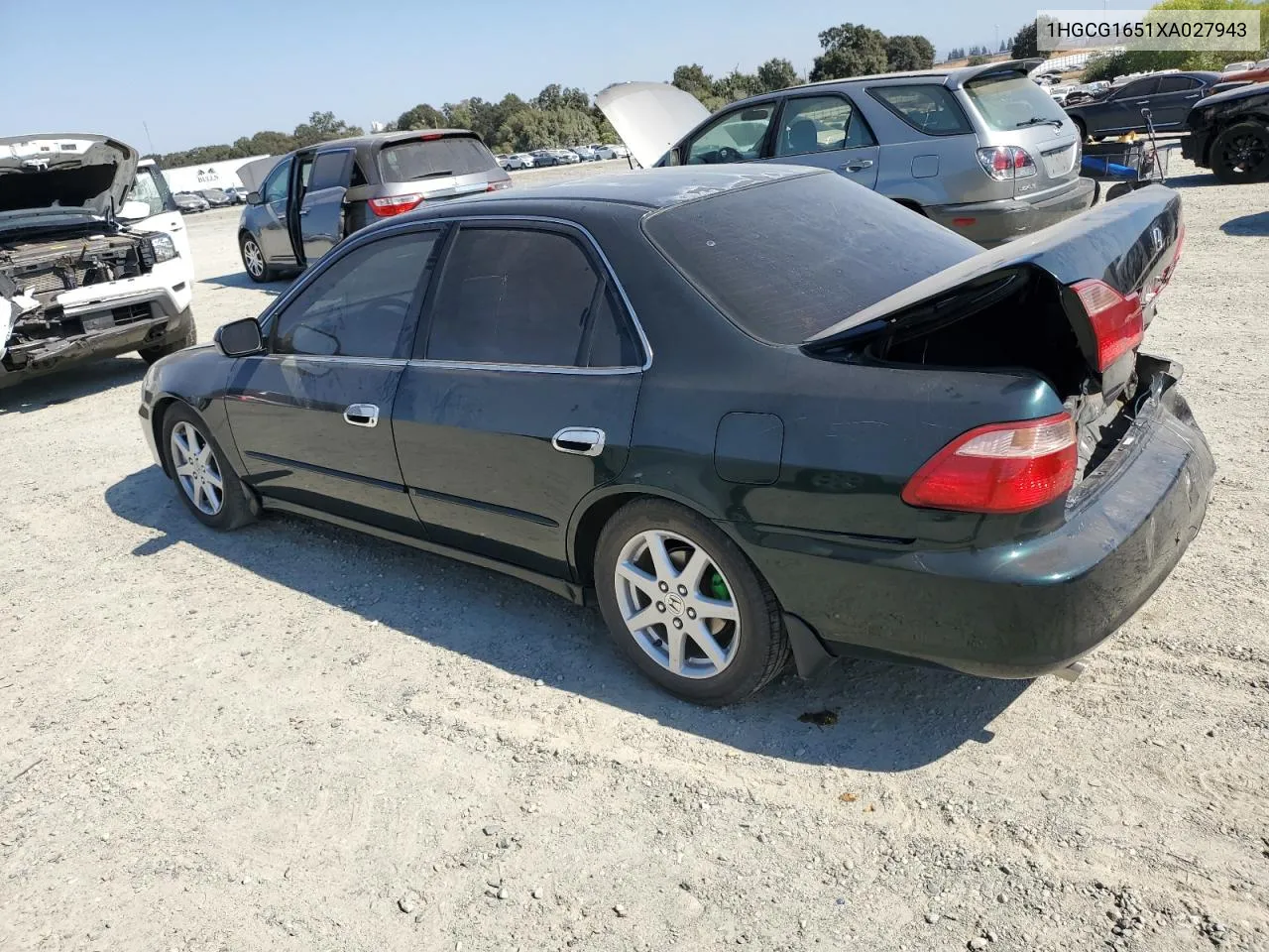 1HGCG1651XA027943 1999 Honda Accord Ex