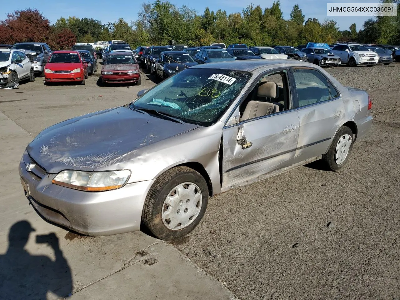 1999 Honda Accord Lx VIN: JHMCG564XXC036091 Lot: 73545114