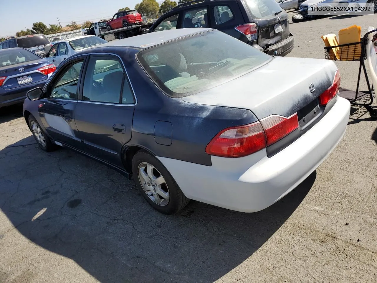 1HGCG5552XA104392 1999 Honda Accord Ex