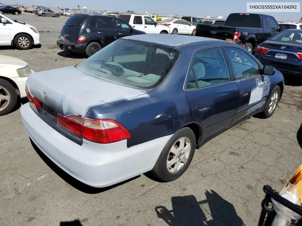 1999 Honda Accord Ex VIN: 1HGCG5552XA104392 Lot: 73783214