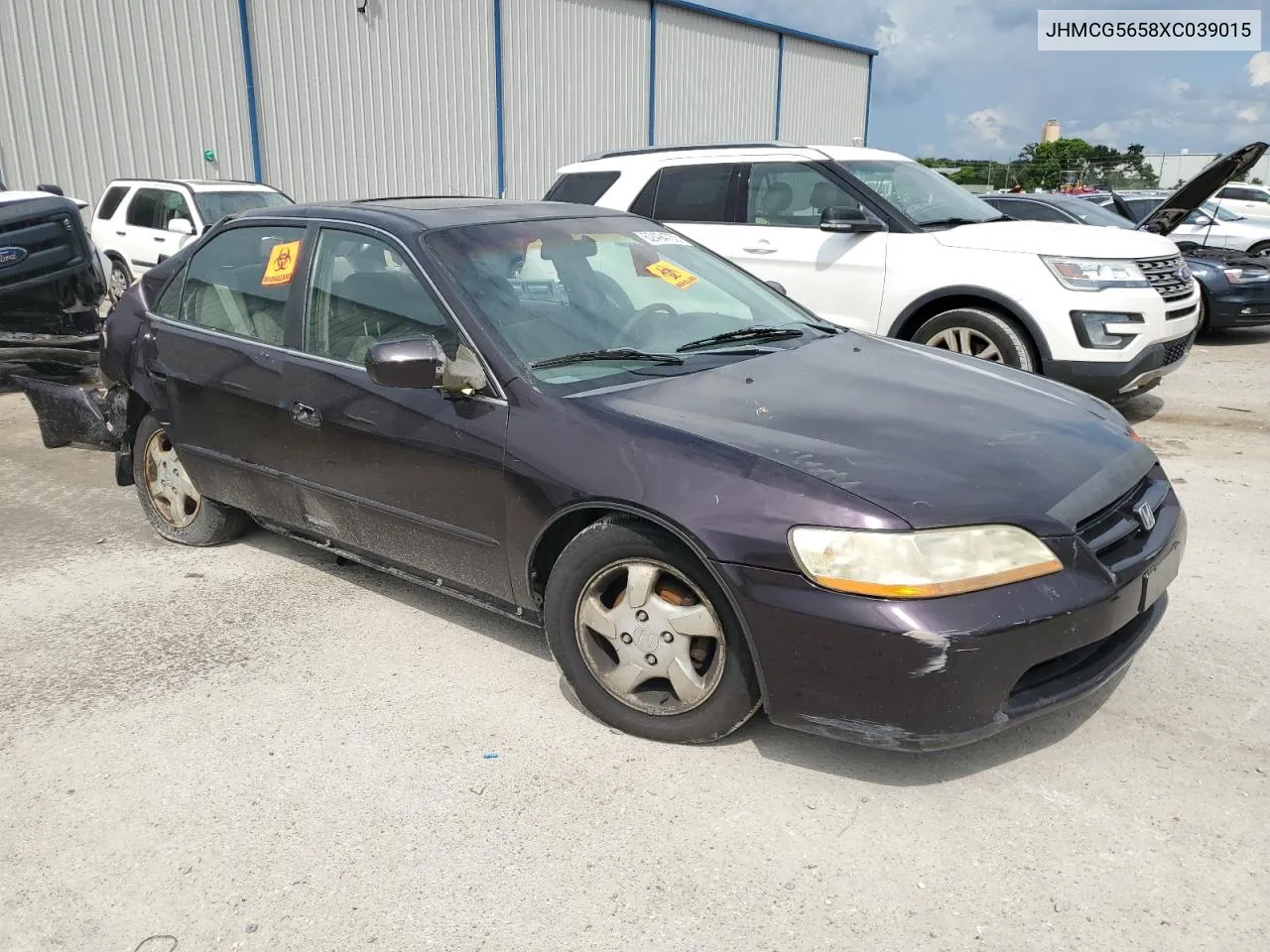 1999 Honda Accord Ex VIN: JHMCG5658XC039015 Lot: 74226024