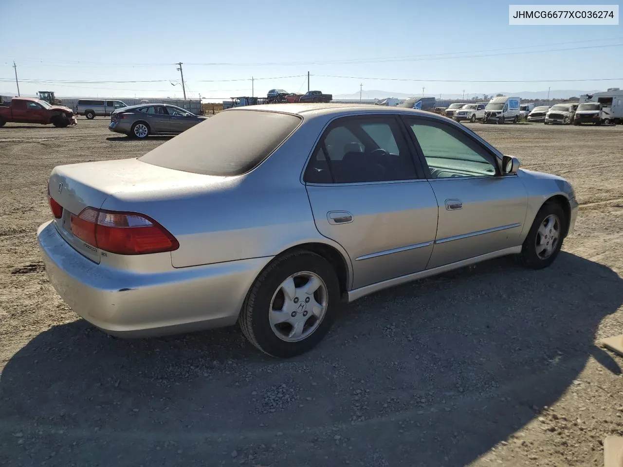 1999 Honda Accord Ex VIN: JHMCG6677XC036274 Lot: 76418534