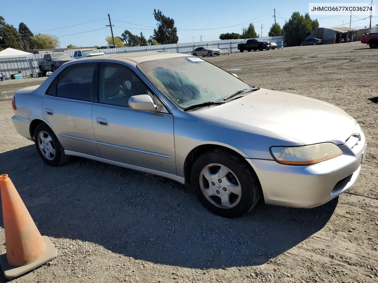 1999 Honda Accord Ex VIN: JHMCG6677XC036274 Lot: 76418534