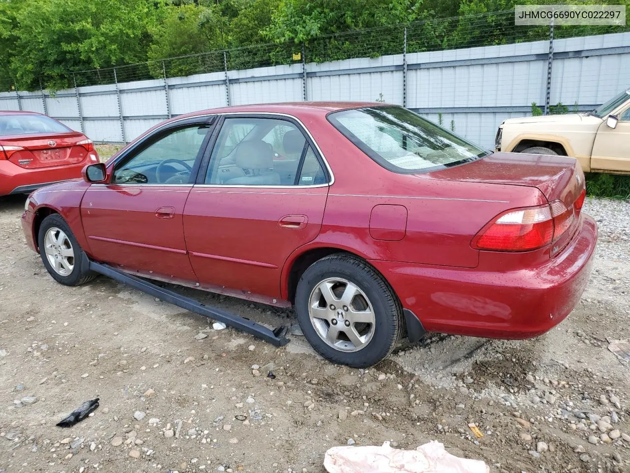 2000 Honda Accord Se VIN: JHMCG6690YC022297 Lot: 57195244