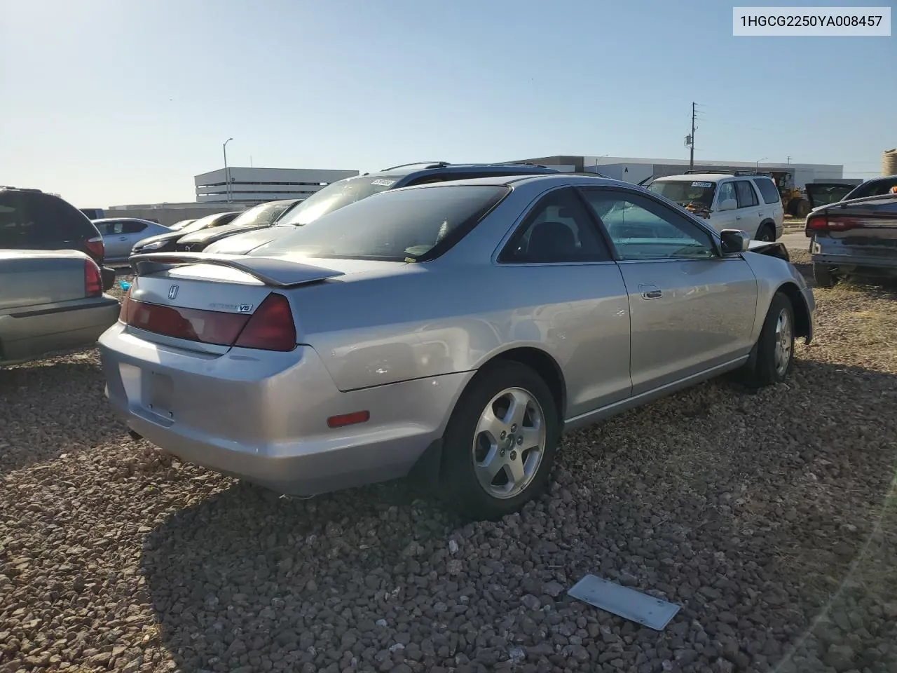 2000 Honda Accord Ex VIN: 1HGCG2250YA008457 Lot: 57256264