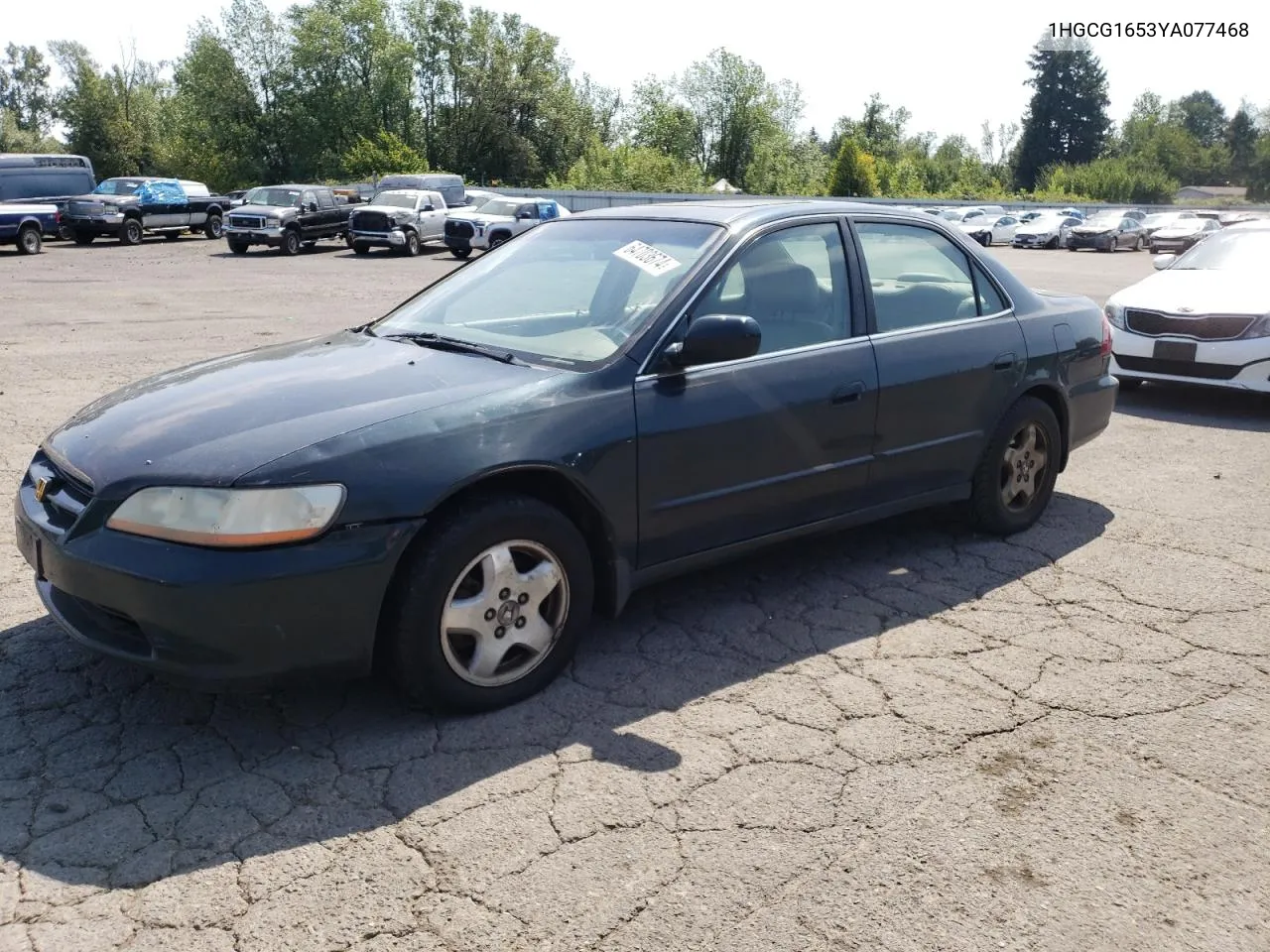 2000 Honda Accord Ex VIN: 1HGCG1653YA077468 Lot: 64703674