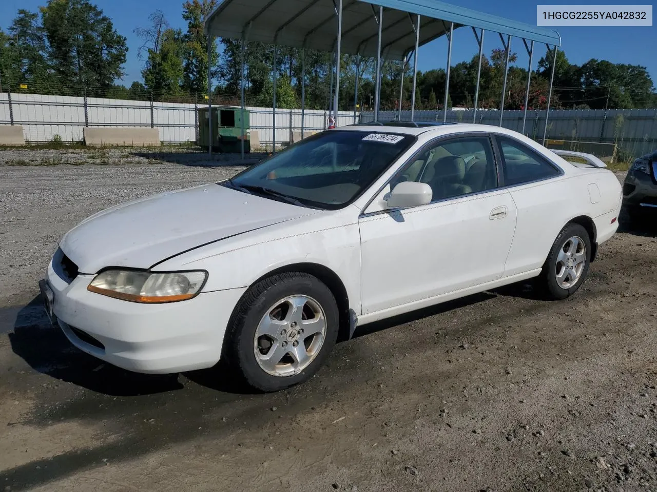 2000 Honda Accord Ex VIN: 1HGCG2255YA042832 Lot: 66789724