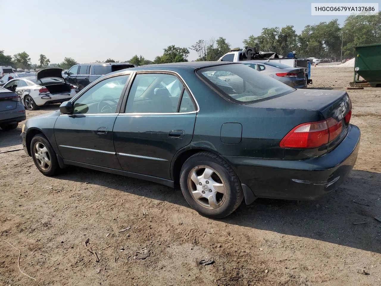 2000 Honda Accord Ex VIN: 1HGCG6679YA137686 Lot: 67505654