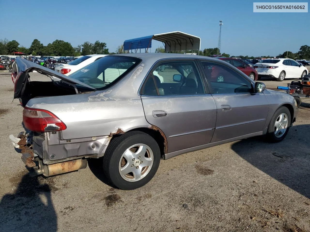 2000 Honda Accord Ex VIN: 1HGCG1650YA016062 Lot: 67650744