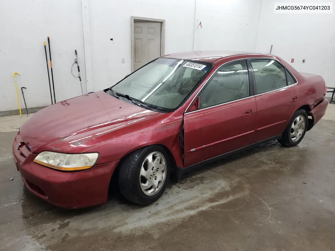 2000 Honda Accord Se VIN: JHMCG5674YC041203 Lot: 68351514