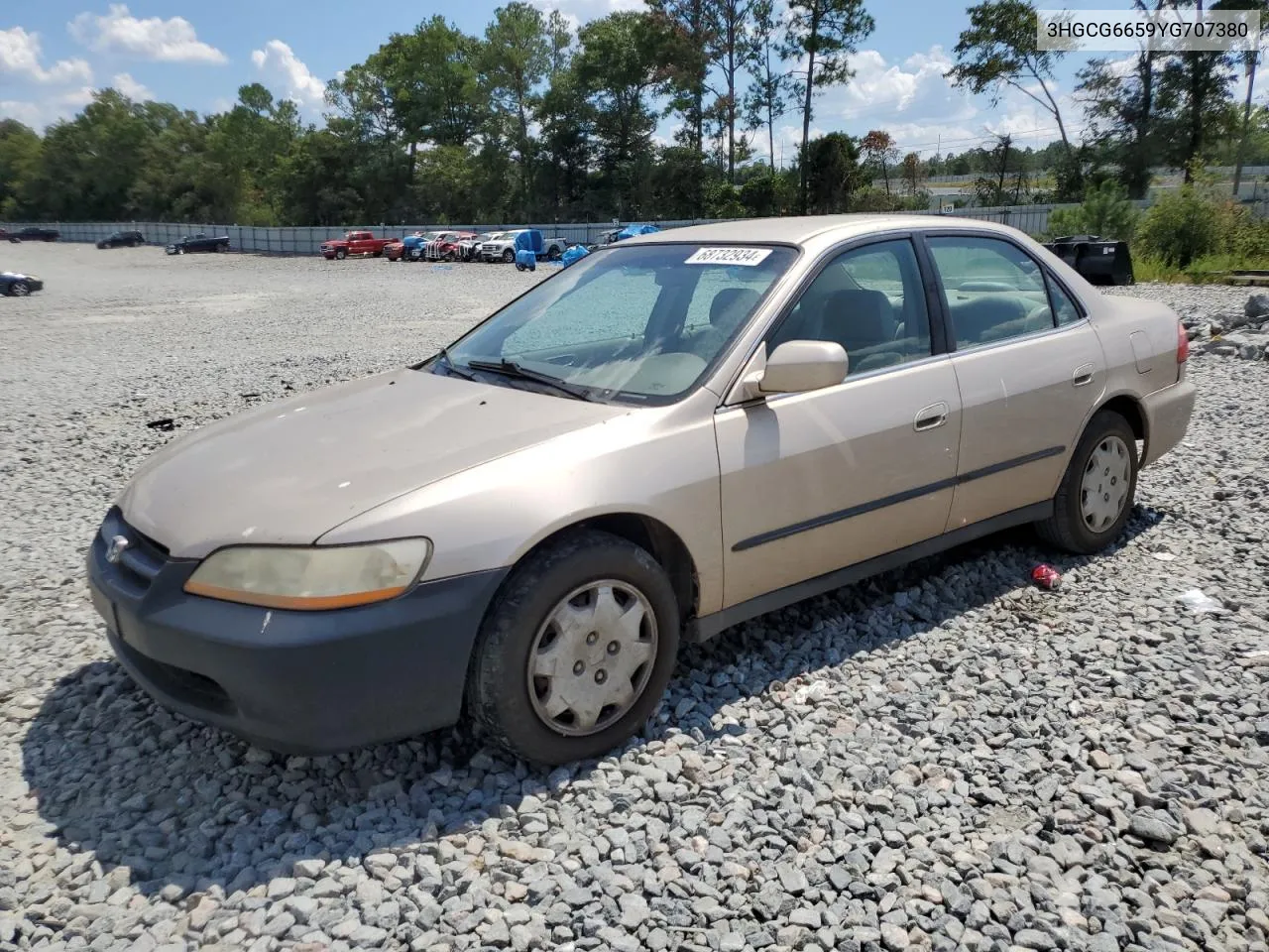 2000 Honda Accord Lx VIN: 3HGCG6659YG707380 Lot: 68732934