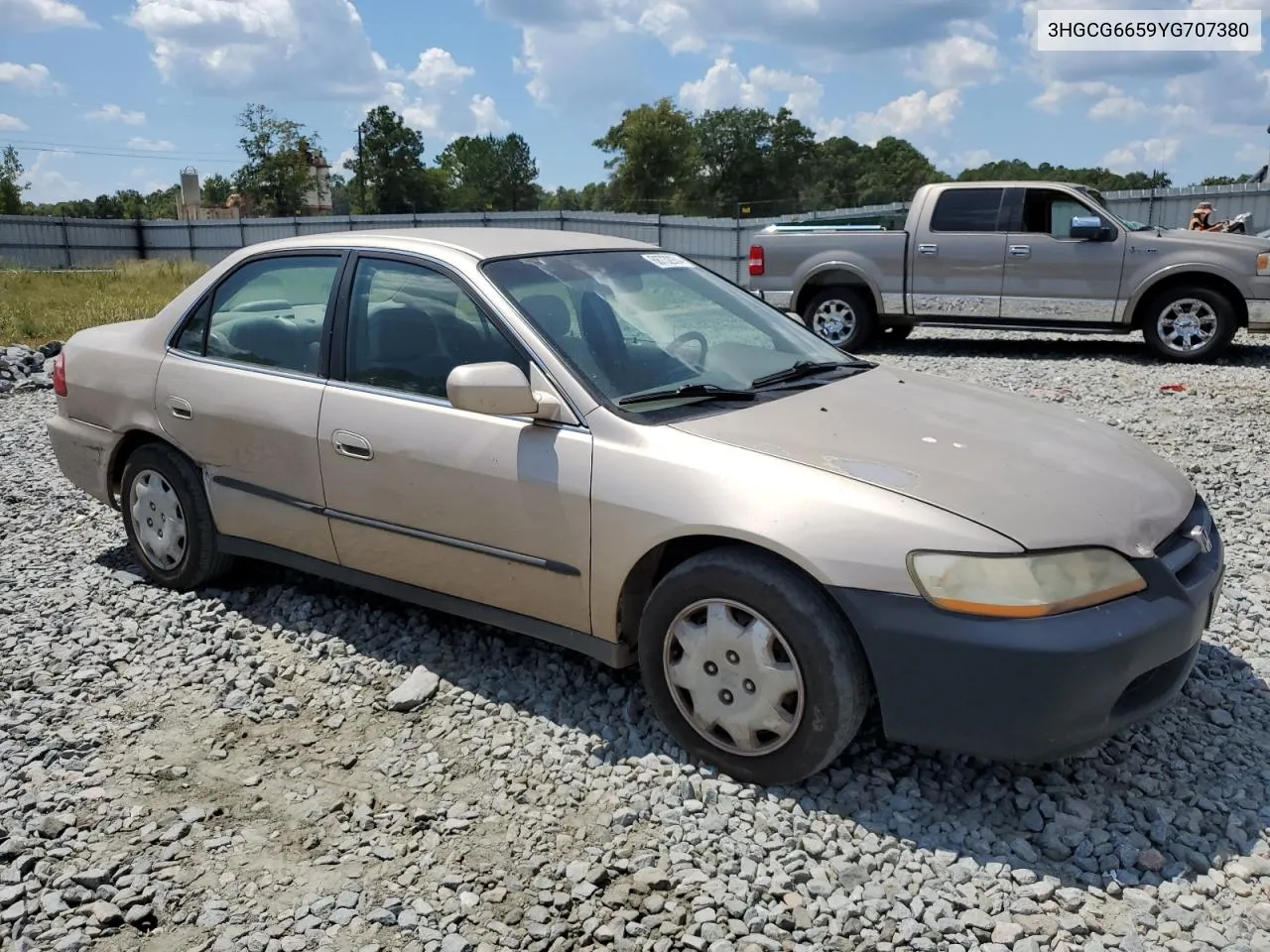 2000 Honda Accord Lx VIN: 3HGCG6659YG707380 Lot: 68732934