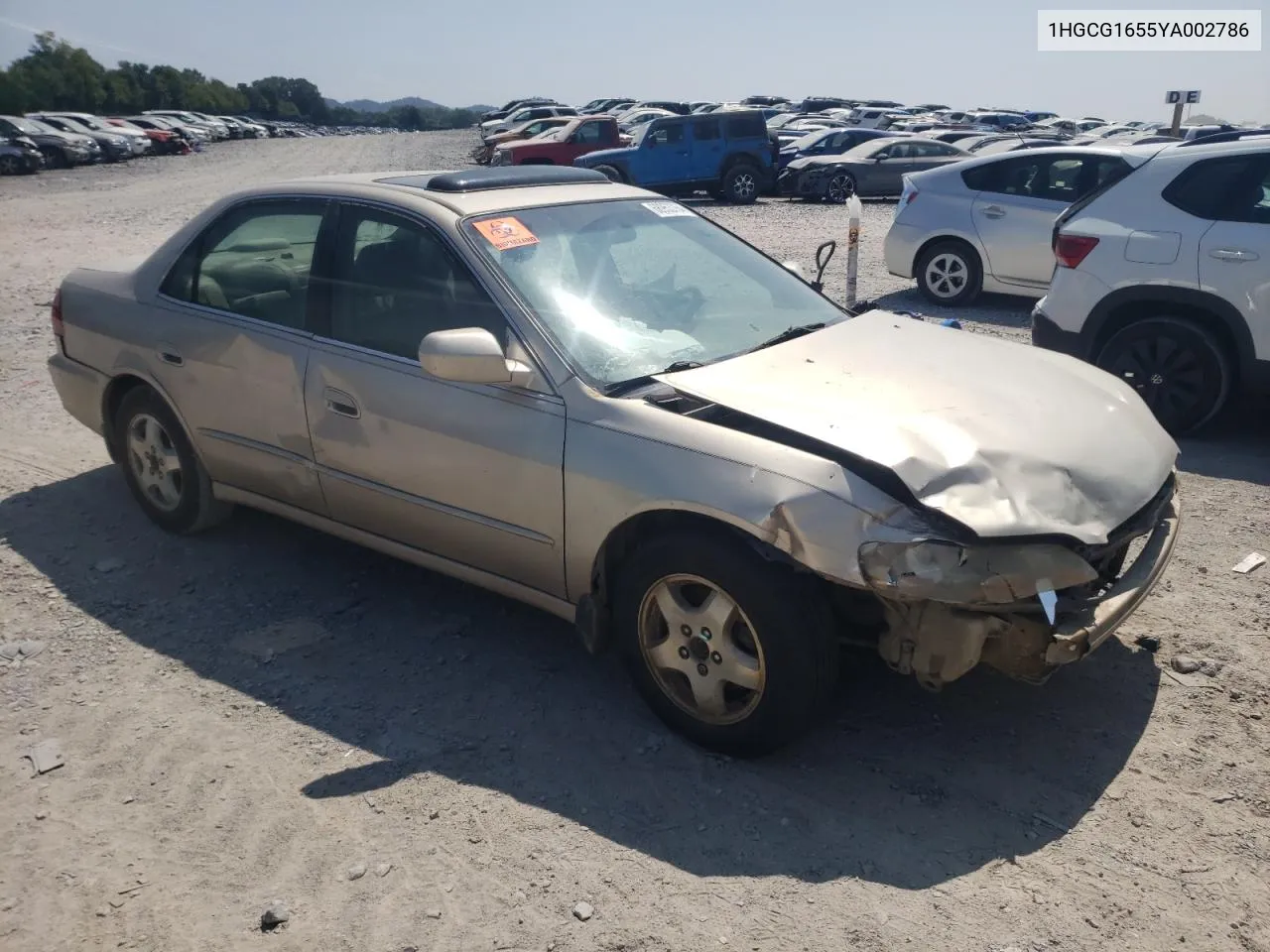 2000 Honda Accord Ex VIN: 1HGCG1655YA002786 Lot: 68953764