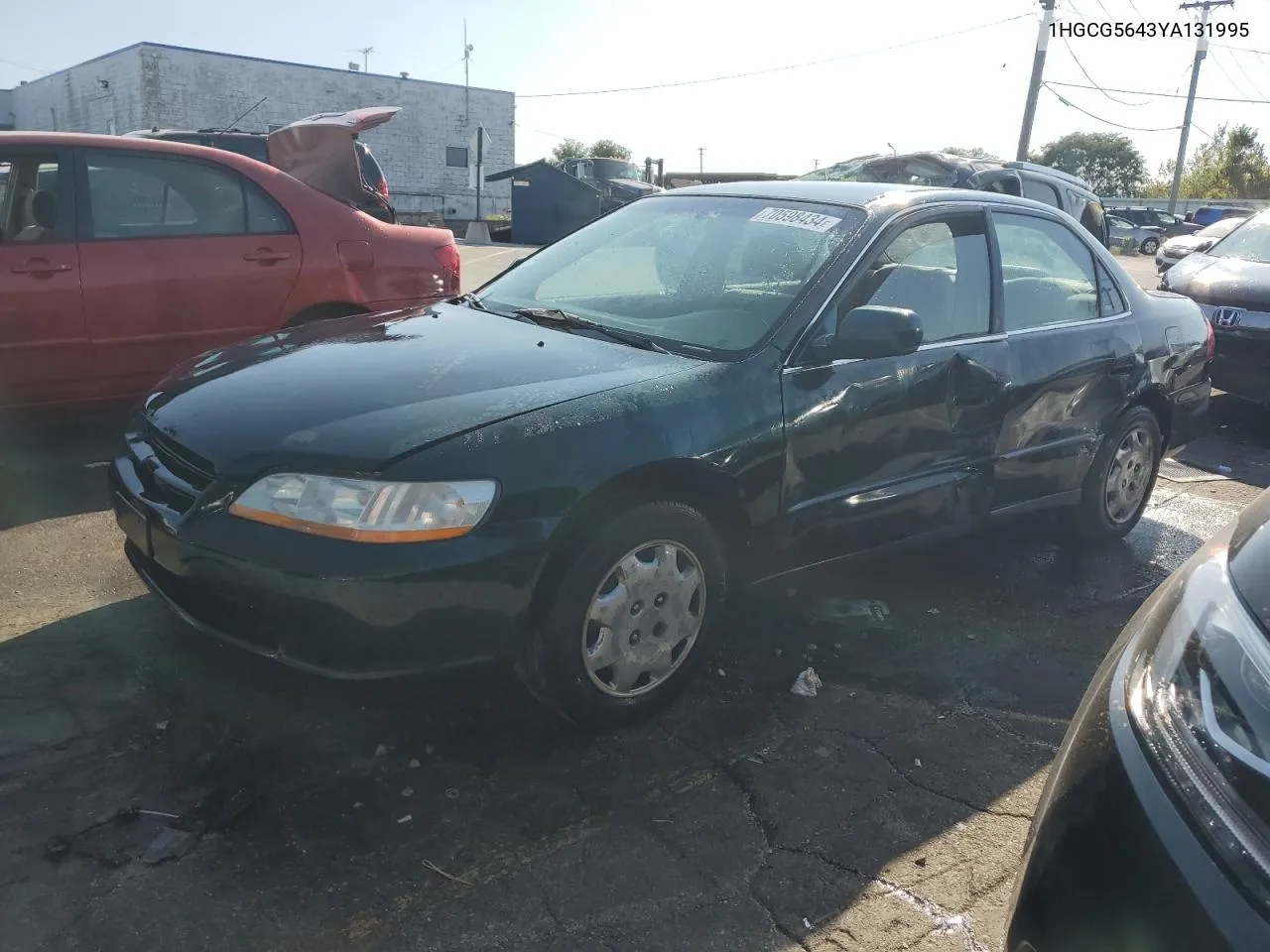 2000 Honda Accord Lx VIN: 1HGCG5643YA131995 Lot: 70598434