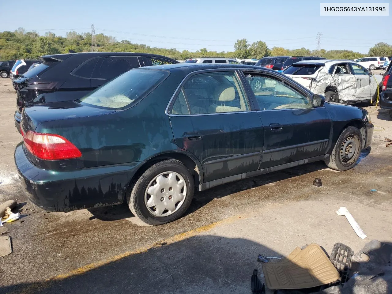 2000 Honda Accord Lx VIN: 1HGCG5643YA131995 Lot: 70598434