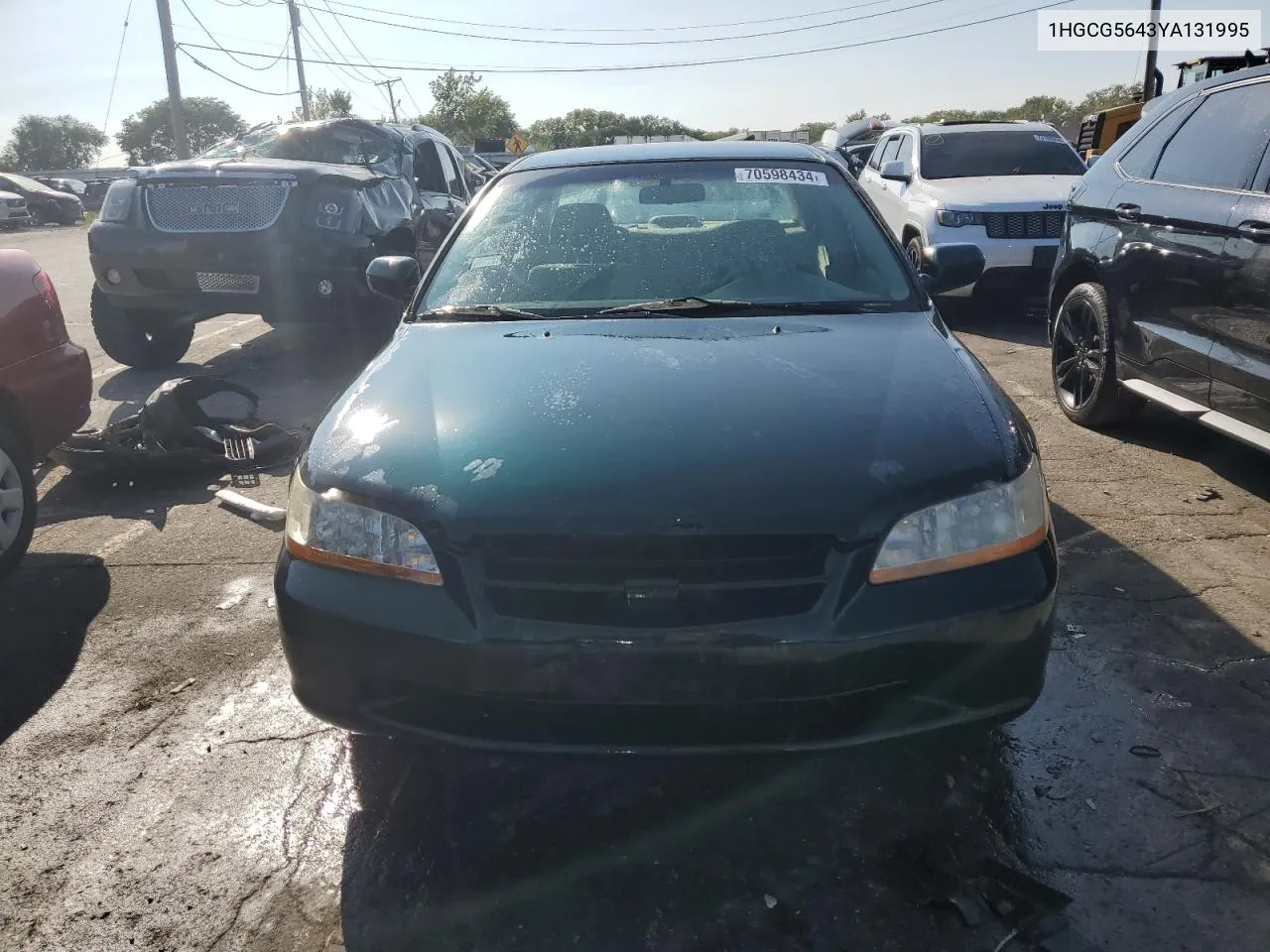 2000 Honda Accord Lx VIN: 1HGCG5643YA131995 Lot: 70598434