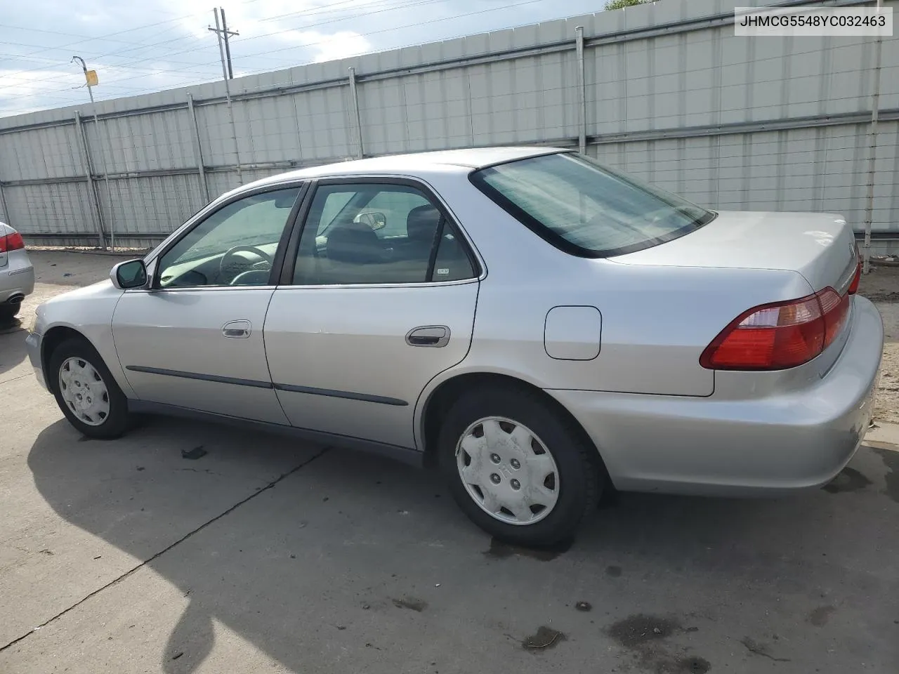 2000 Honda Accord Lx VIN: JHMCG5548YC032463 Lot: 70680194