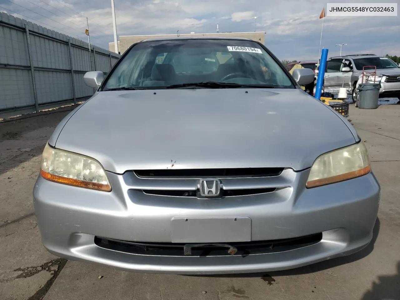 2000 Honda Accord Lx VIN: JHMCG5548YC032463 Lot: 70680194