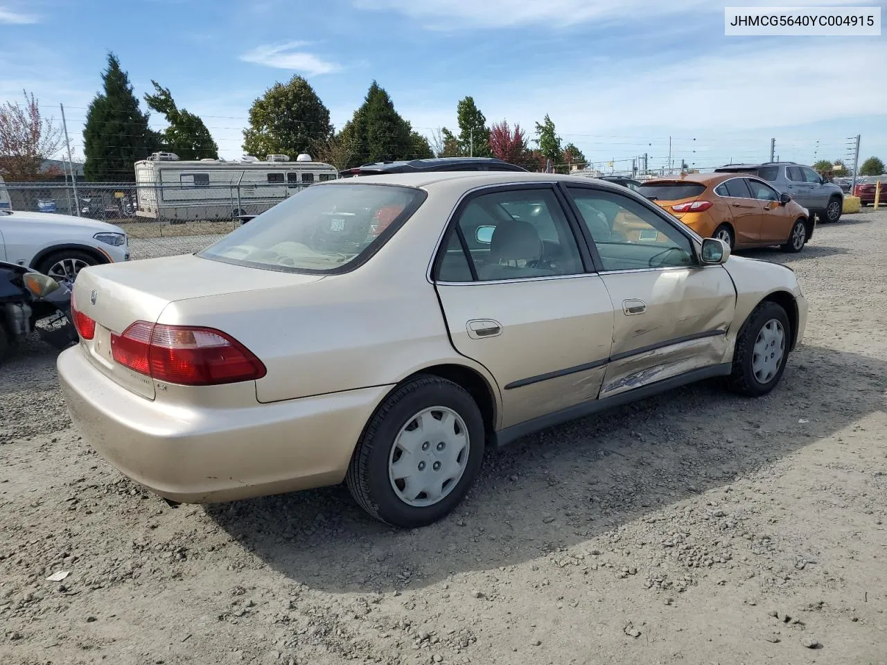 2000 Honda Accord Lx VIN: JHMCG5640YC004915 Lot: 70721054