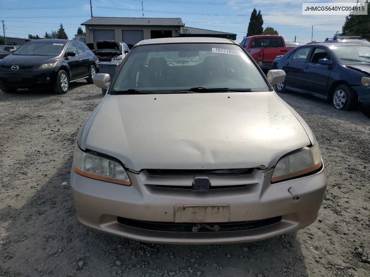 2000 Honda Accord Lx VIN: JHMCG5640YC004915 Lot: 70721054