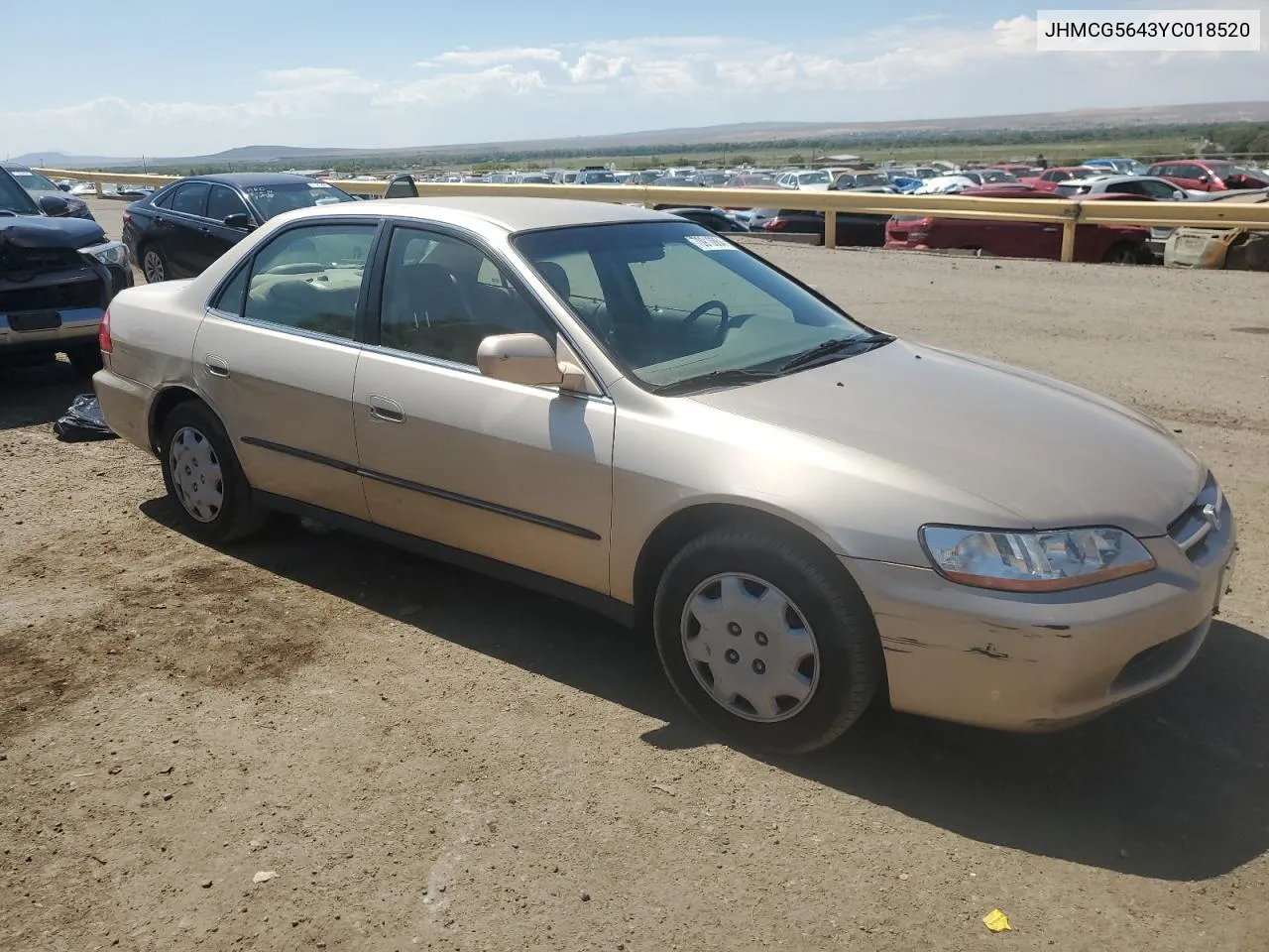 2000 Honda Accord Lx VIN: JHMCG5643YC018520 Lot: 70910864