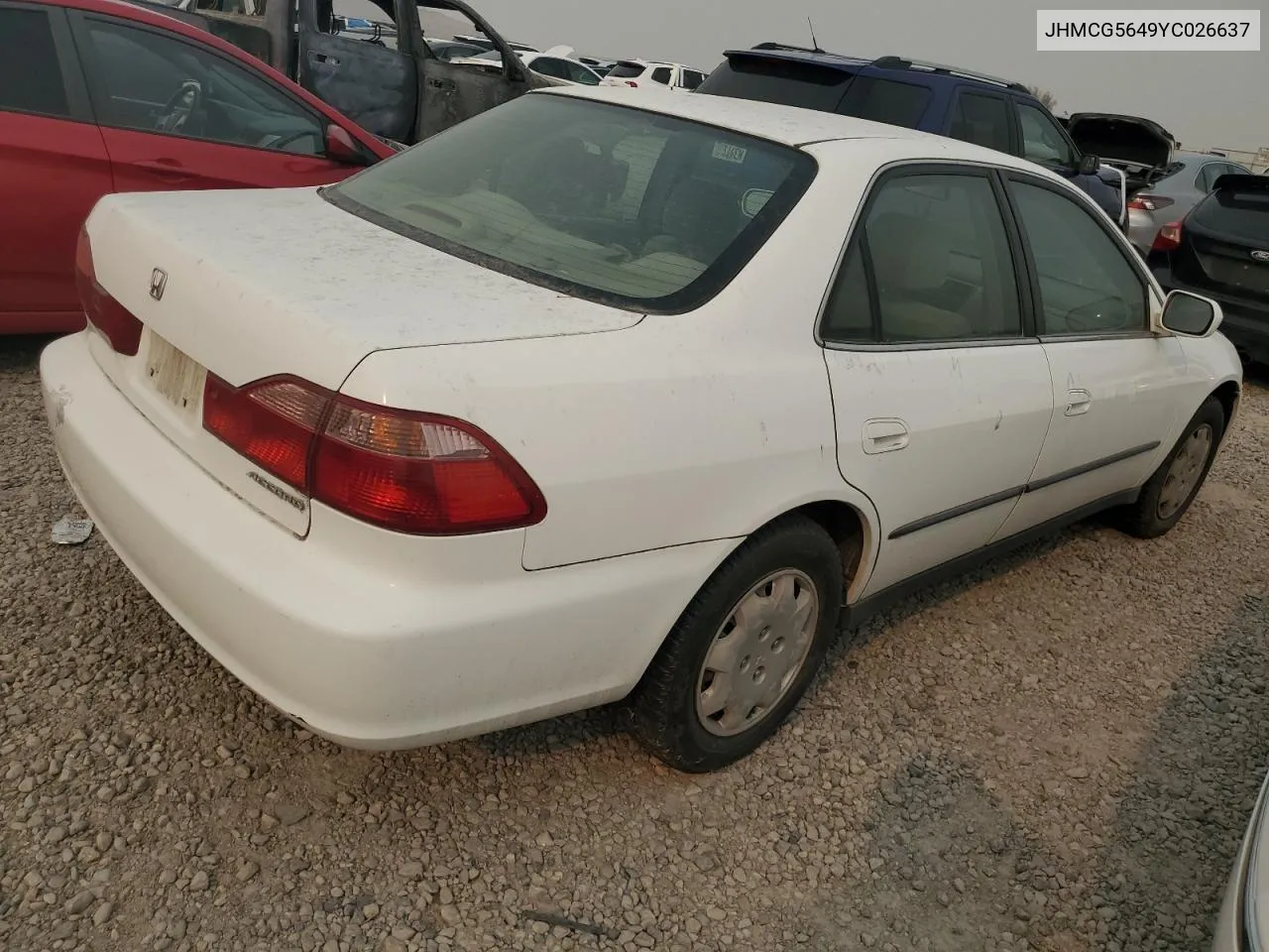 2000 Honda Accord Lx VIN: JHMCG5649YC026637 Lot: 71208764