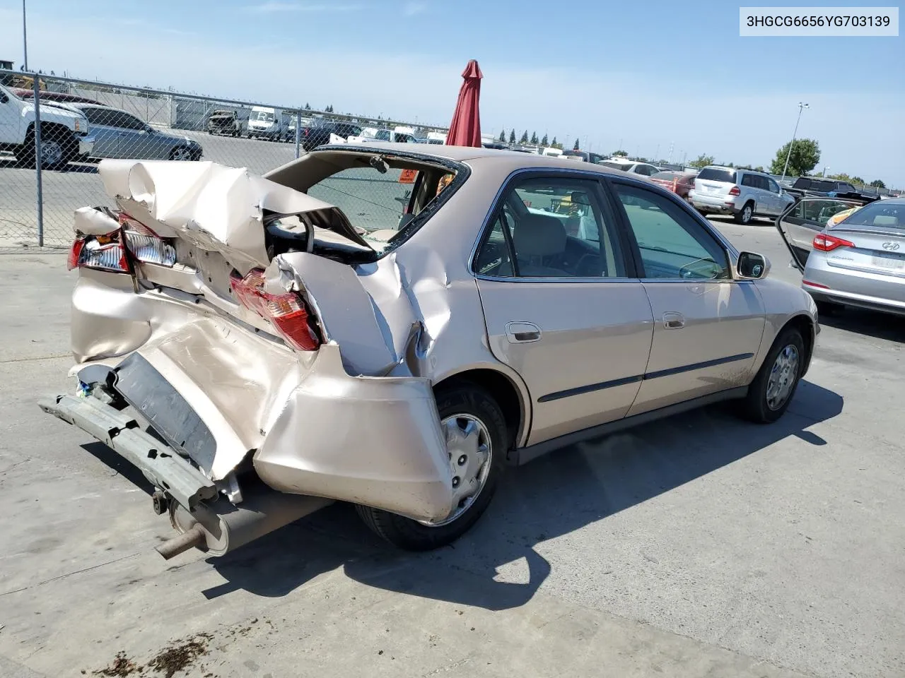 2000 Honda Accord Lx VIN: 3HGCG6656YG703139 Lot: 71786324