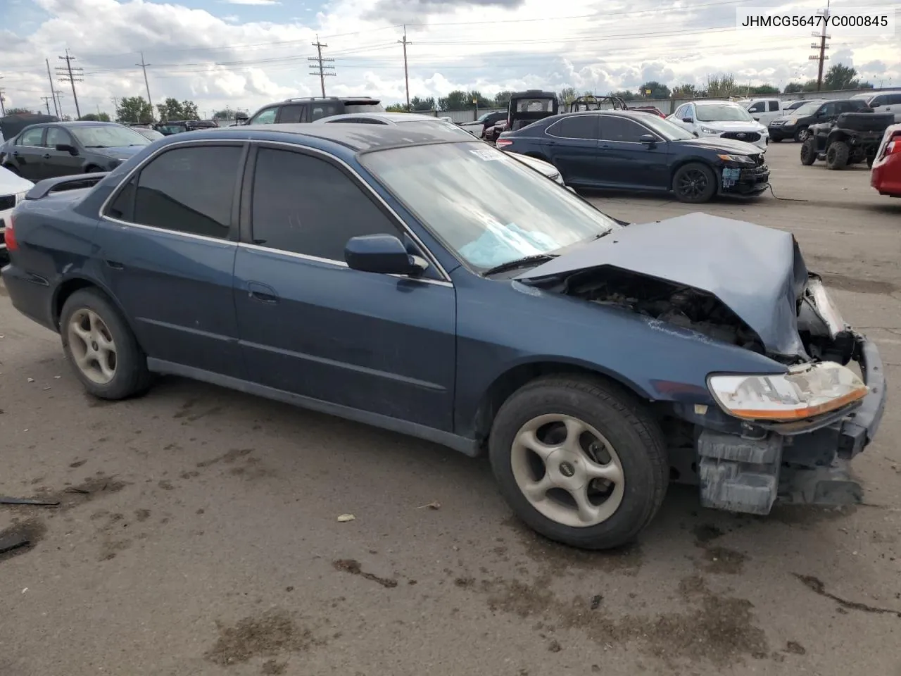 2000 Honda Accord Lx VIN: JHMCG5647YC000845 Lot: 72138364