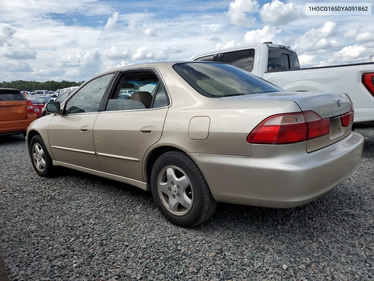 2000 Honda Accord Ex VIN: 1HGCG1650YA091862 Lot: 74036334