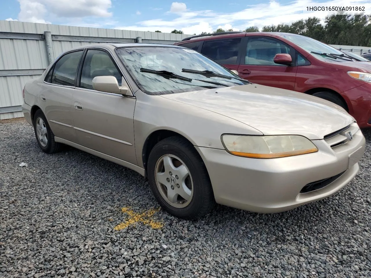 2000 Honda Accord Ex VIN: 1HGCG1650YA091862 Lot: 74036334