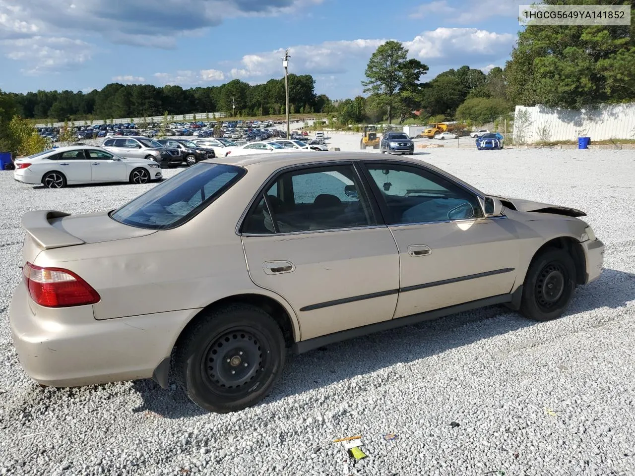 2000 Honda Accord Lx VIN: 1HGCG5649YA141852 Lot: 74088324