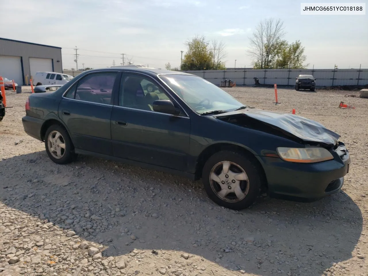 2000 Honda Accord Lx VIN: JHMCG6651YC018188 Lot: 74272034