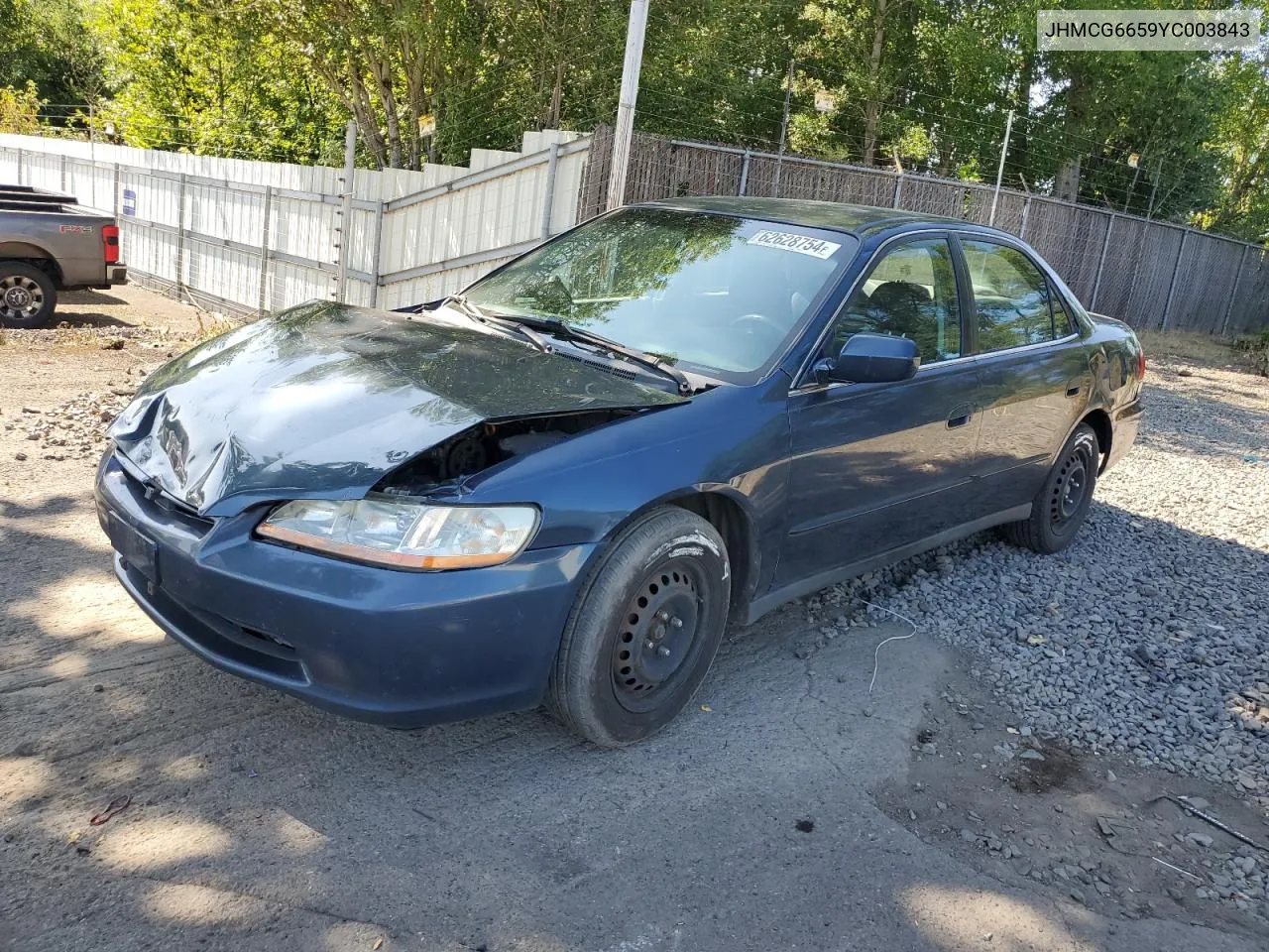 2000 Honda Accord Lx VIN: JHMCG6659YC003843 Lot: 74691254