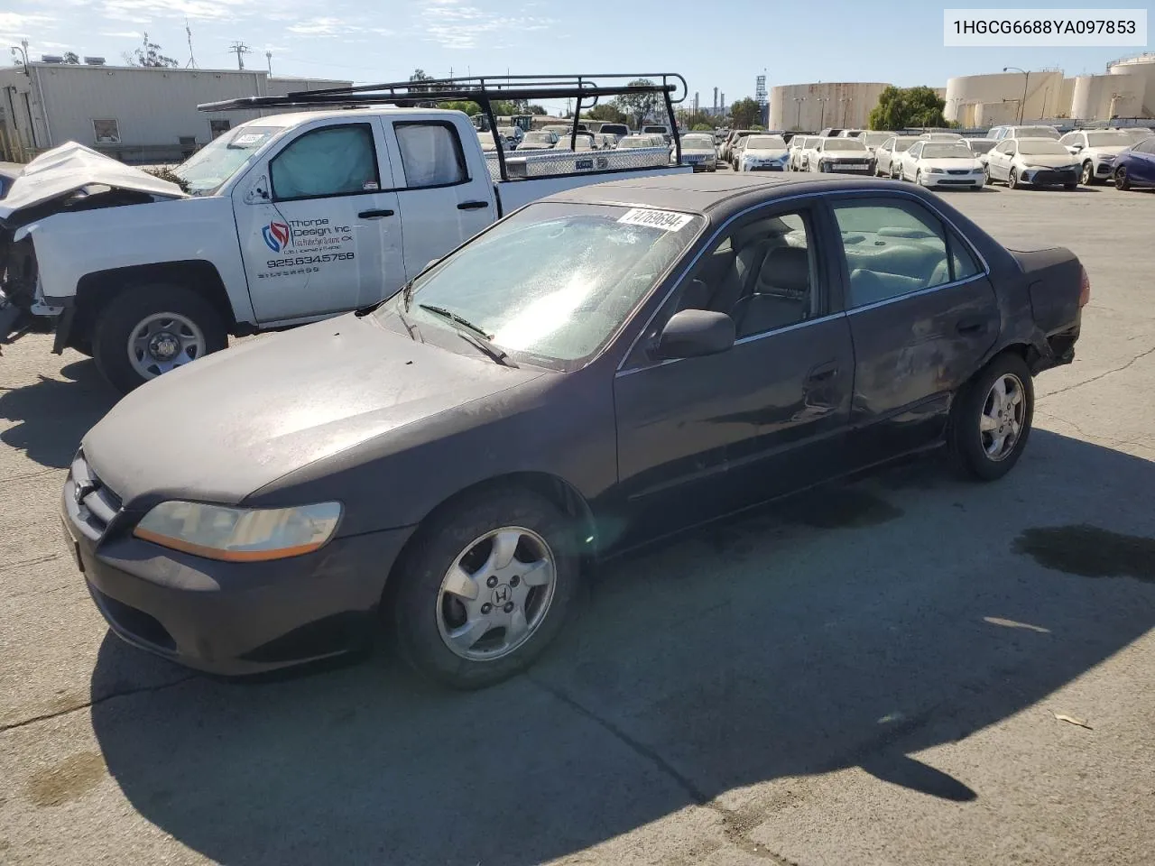 2000 Honda Accord Ex VIN: 1HGCG6688YA097853 Lot: 74769694