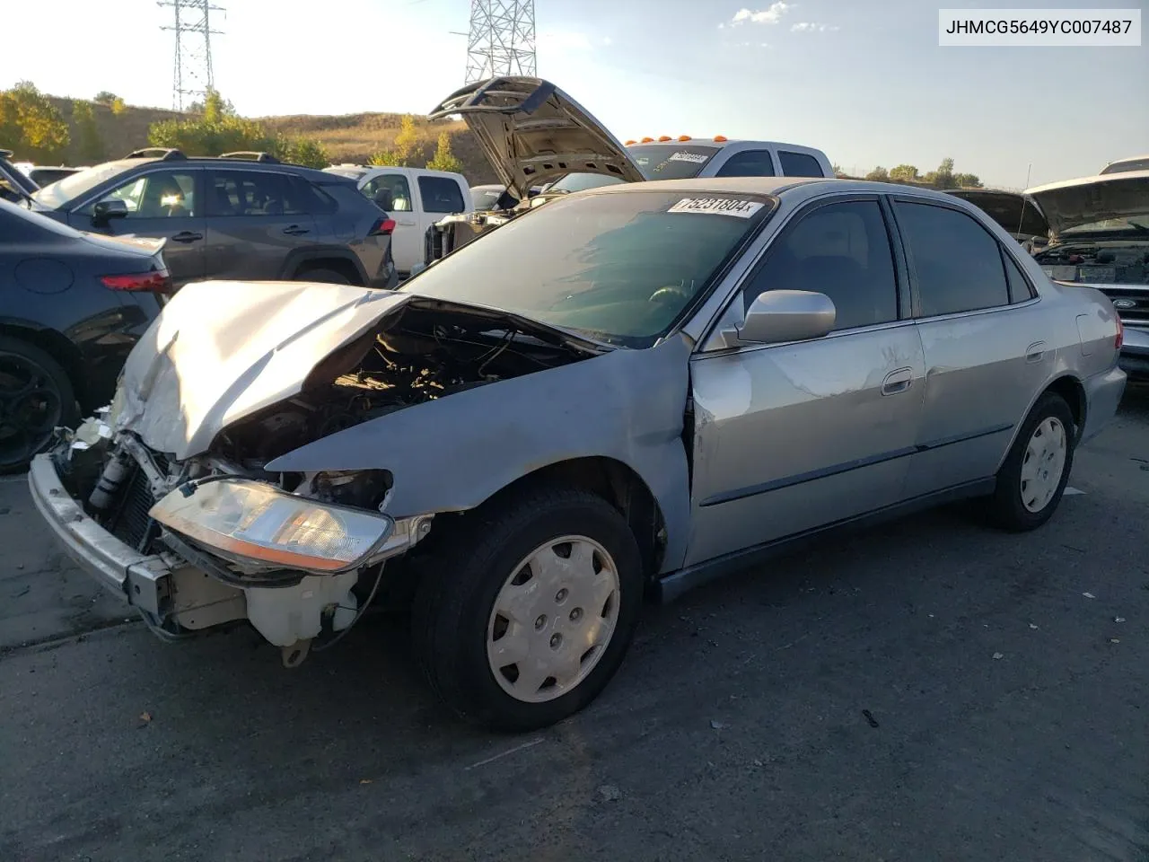 2000 Honda Accord Lx VIN: JHMCG5649YC007487 Lot: 75231804