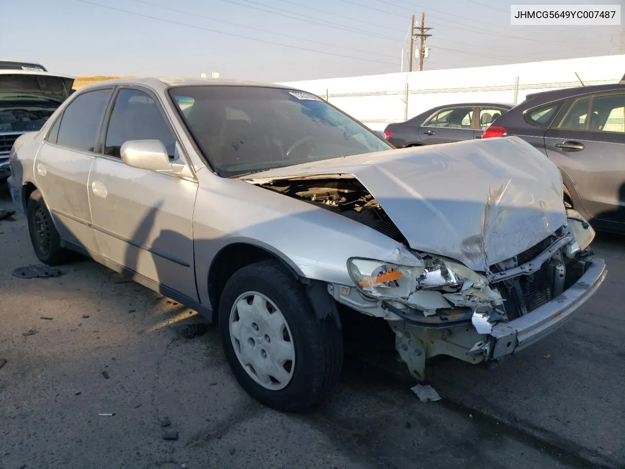 2000 Honda Accord Lx VIN: JHMCG5649YC007487 Lot: 75231804