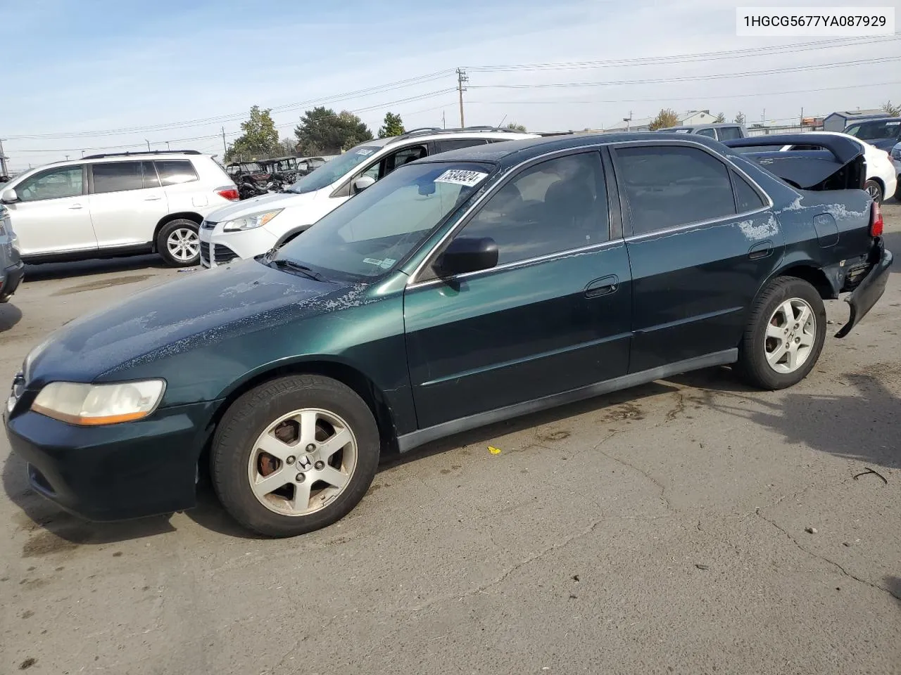 2000 Honda Accord Se VIN: 1HGCG5677YA087929 Lot: 75349924