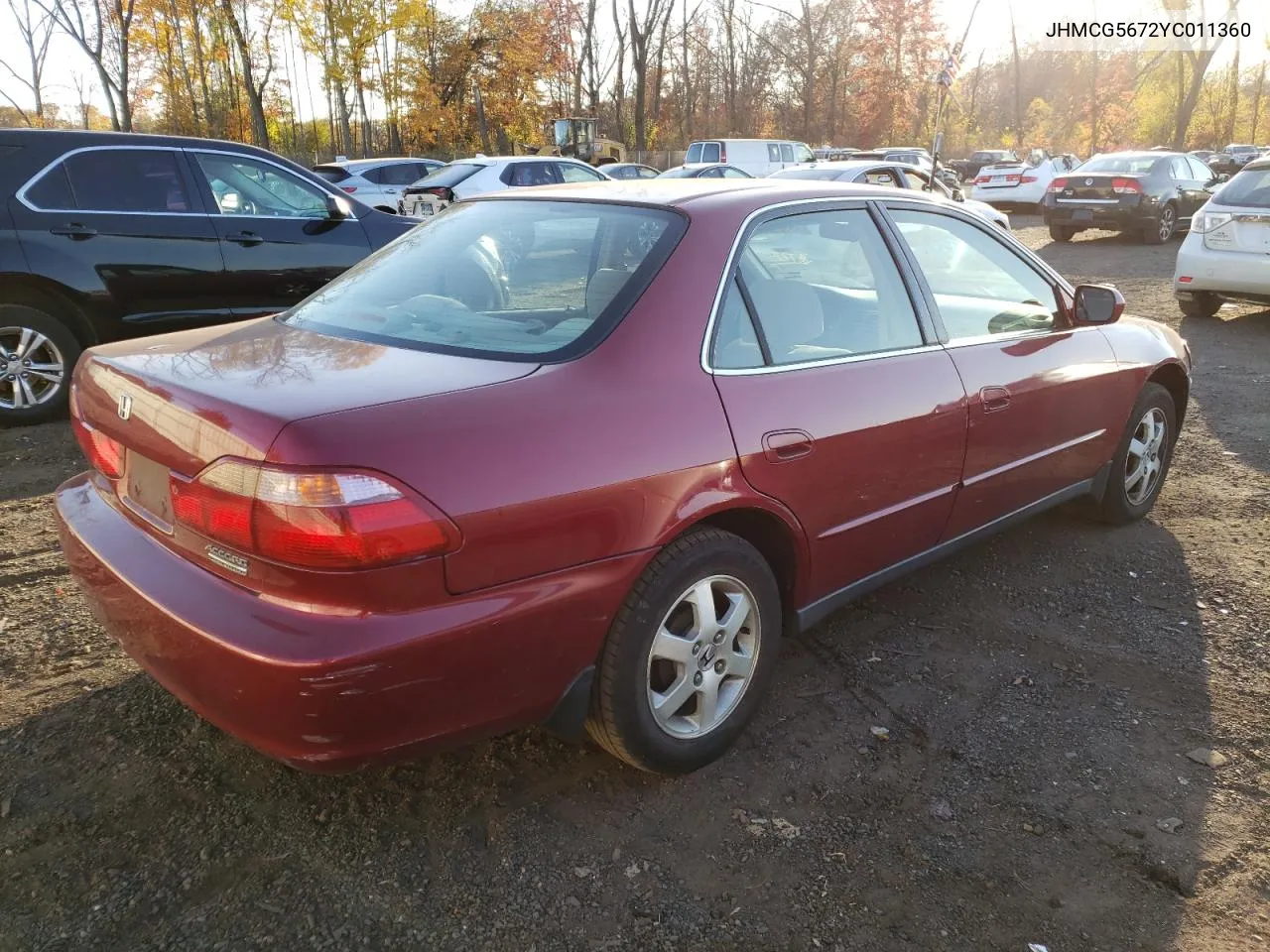 2000 Honda Accord Se VIN: JHMCG5672YC011360 Lot: 75526214