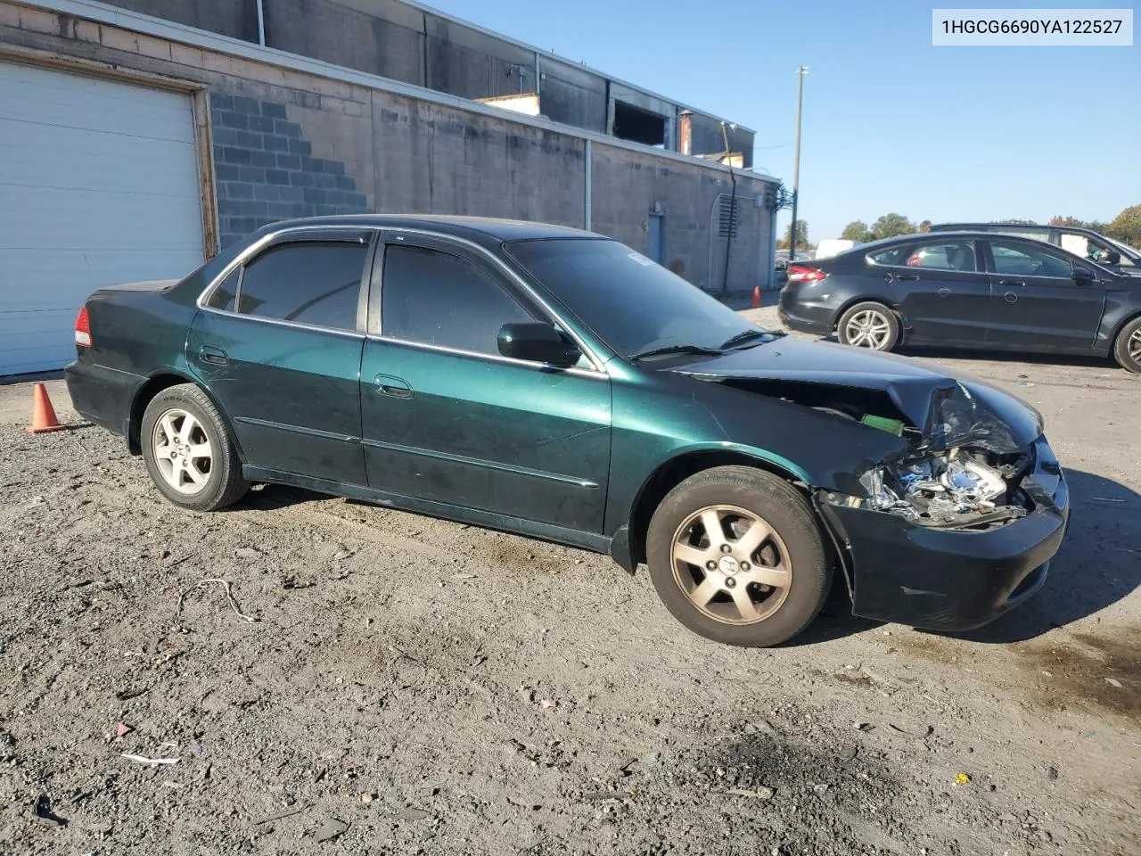 2000 Honda Accord Se VIN: 1HGCG6690YA122527 Lot: 77546064