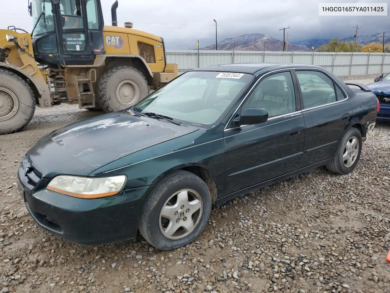 2000 Honda Accord Ex VIN: 1HGCG1657YA011425 Lot: 78387344