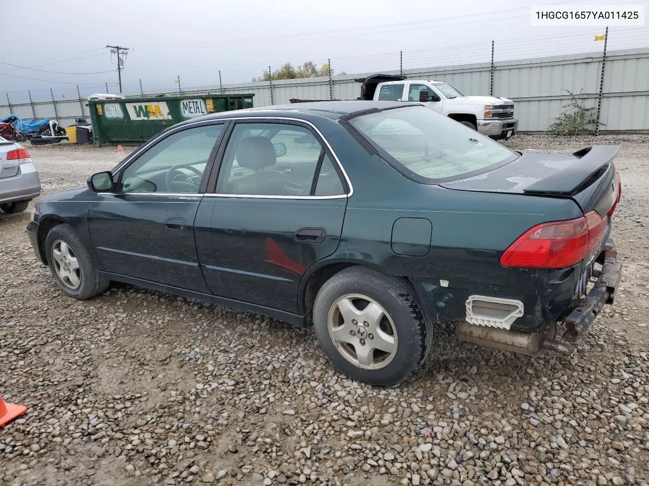 2000 Honda Accord Ex VIN: 1HGCG1657YA011425 Lot: 78387344