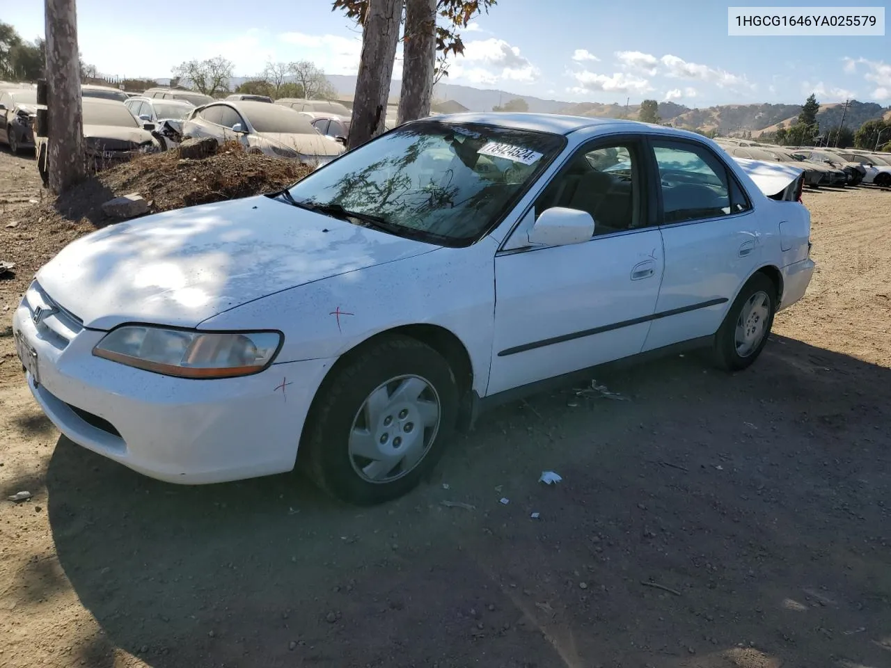 2000 Honda Accord Lx VIN: 1HGCG1646YA025579 Lot: 78424524