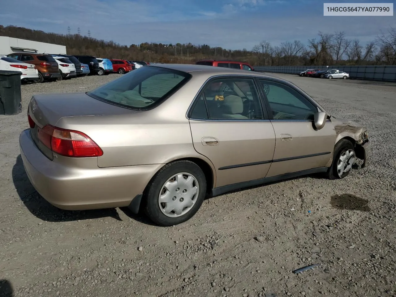 1HGCG5647YA077990 2000 Honda Accord Lx