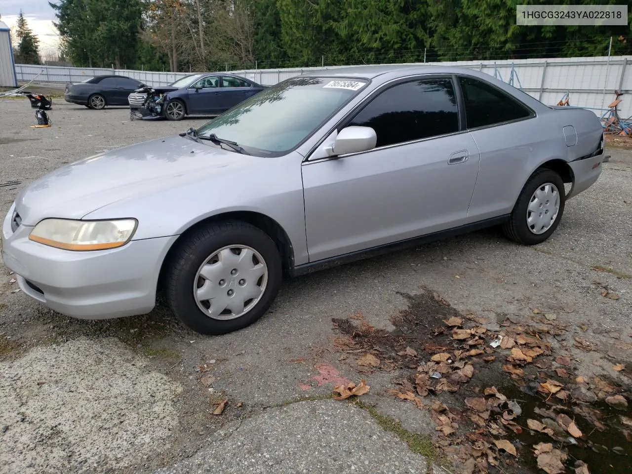 2000 Honda Accord Lx VIN: 1HGCG3243YA022818 Lot: 79575364