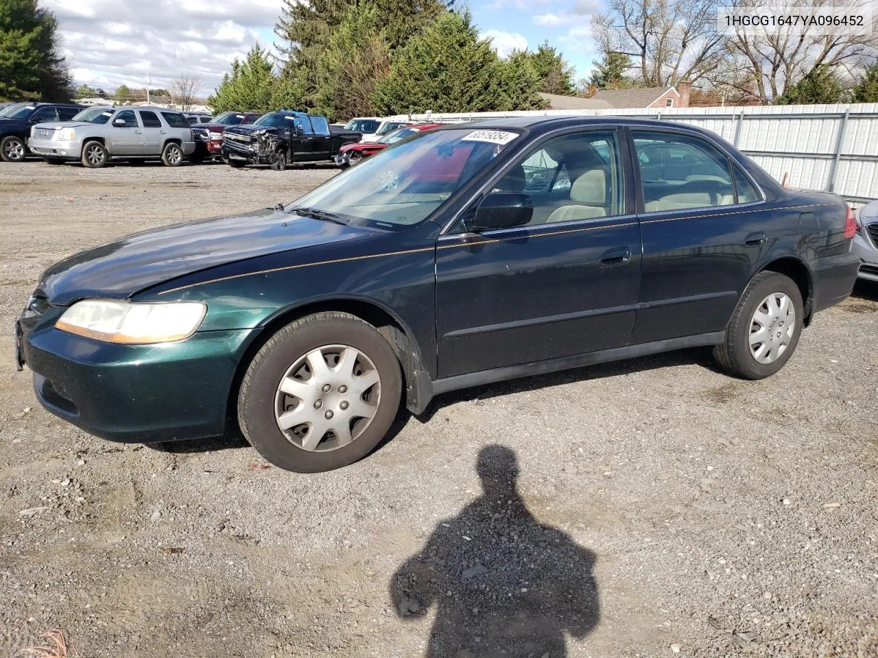 2000 Honda Accord Lx VIN: 1HGCG1647YA096452 Lot: 80519354