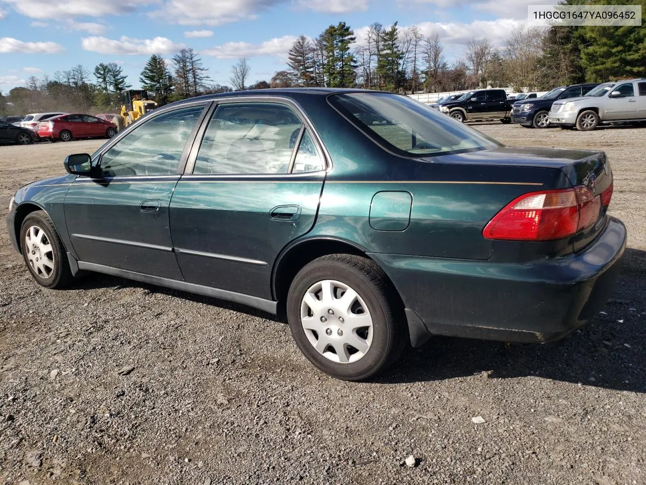 2000 Honda Accord Lx VIN: 1HGCG1647YA096452 Lot: 80519354