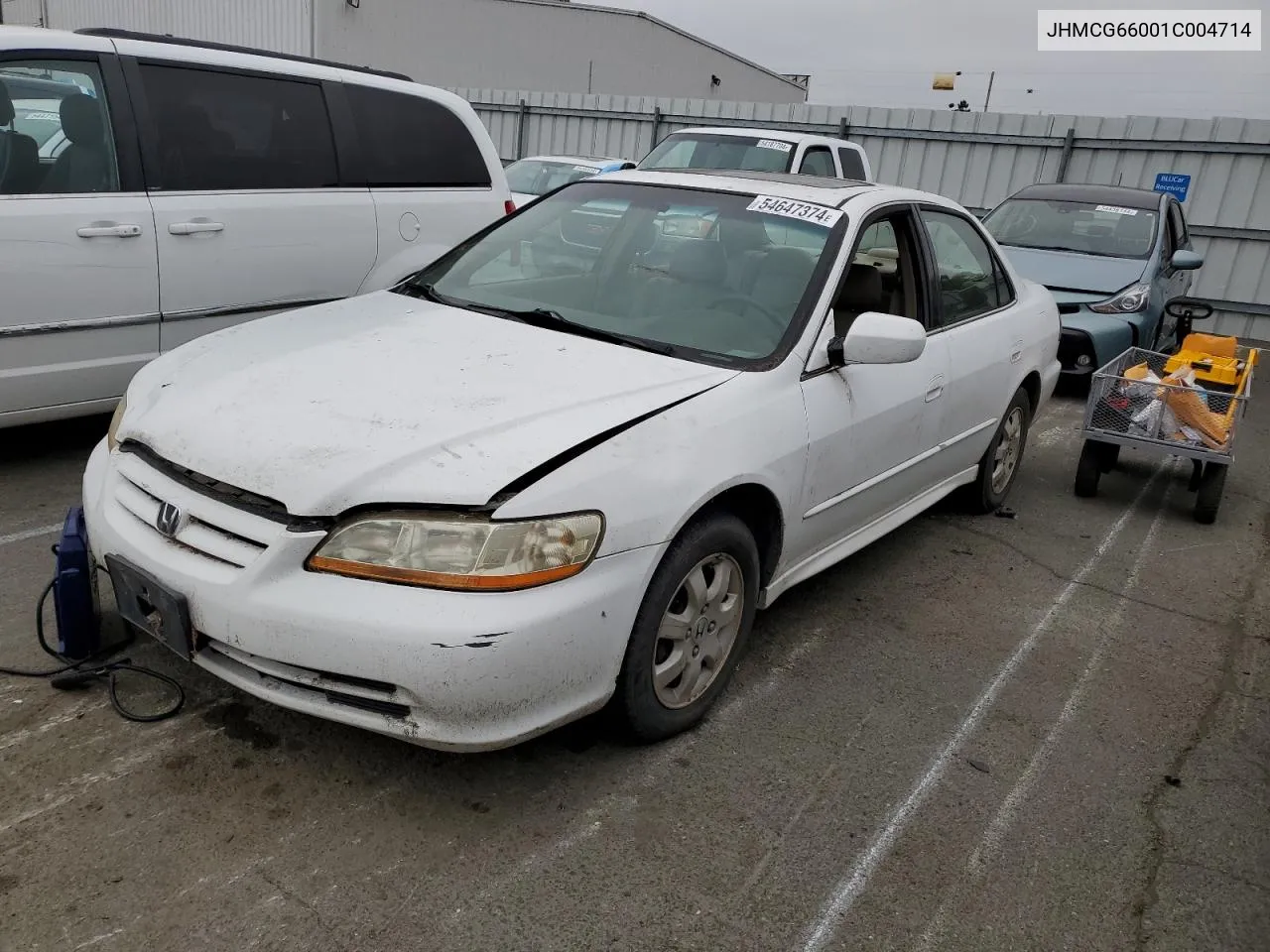 2001 Honda Accord Ex VIN: JHMCG66001C004714 Lot: 54647374