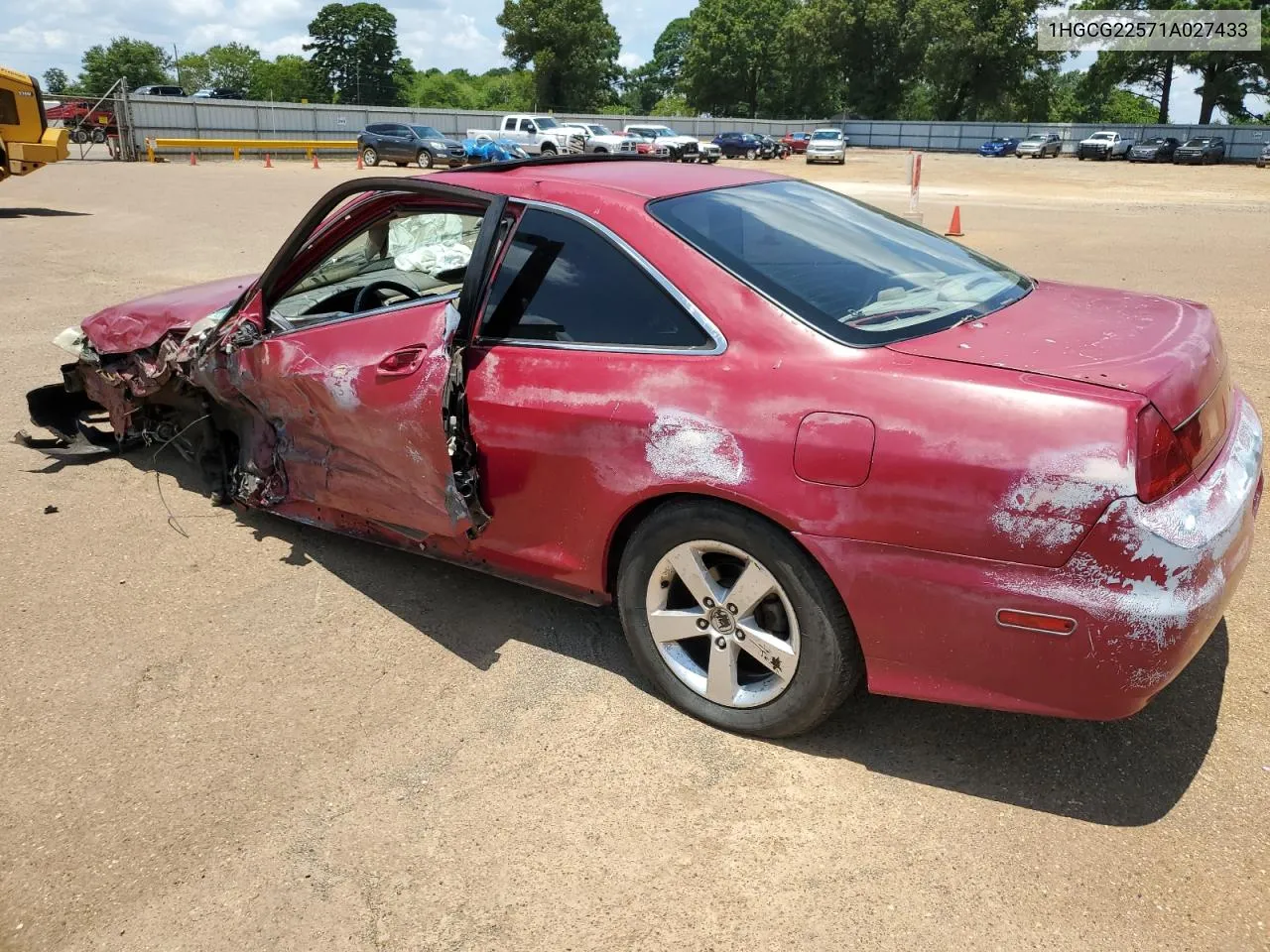 2001 Honda Accord Ex VIN: 1HGCG22571A027433 Lot: 61243854