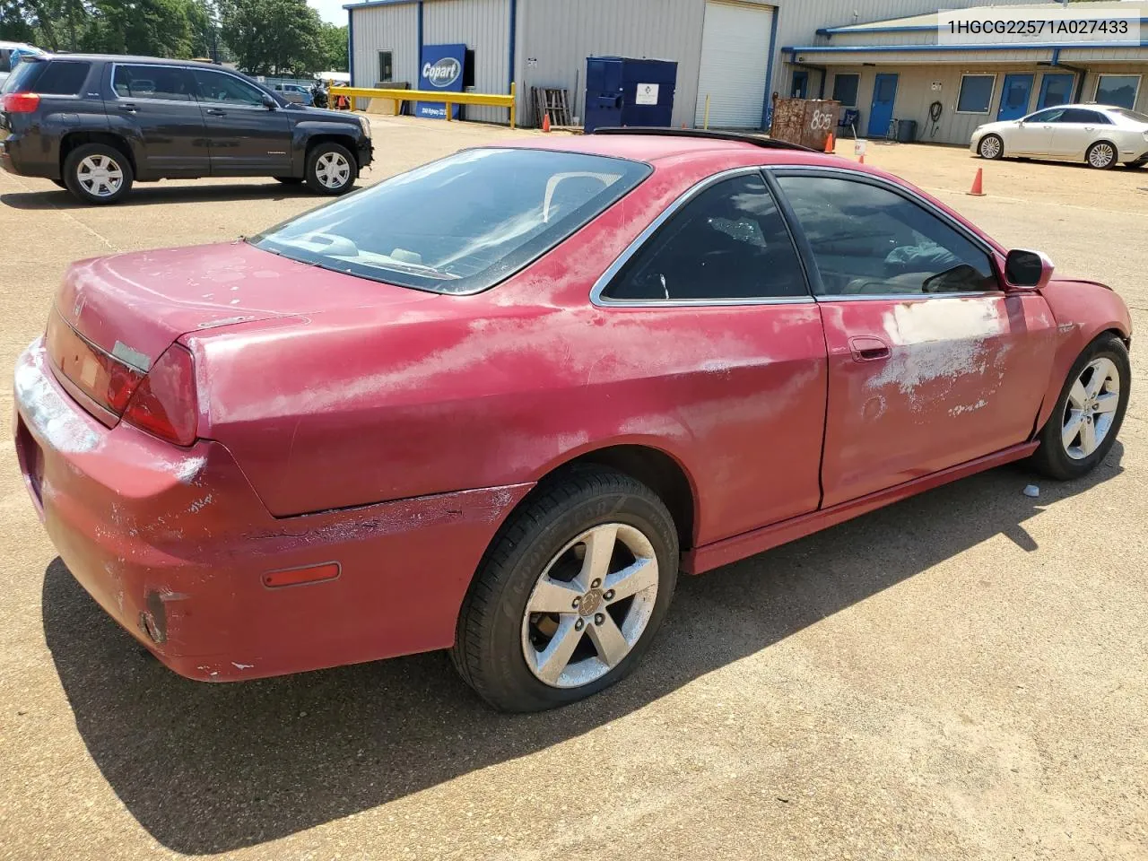 2001 Honda Accord Ex VIN: 1HGCG22571A027433 Lot: 61243854